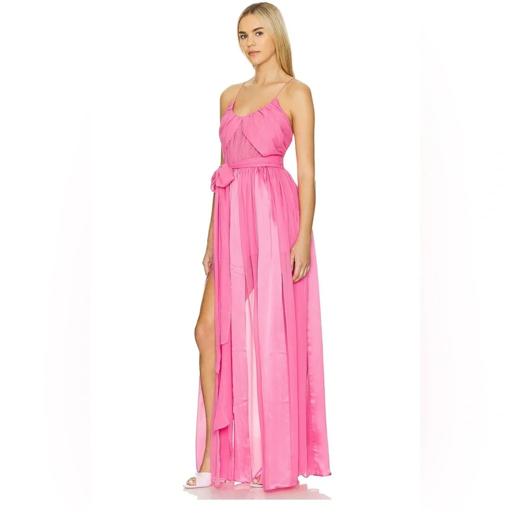 LoveShackFancy ZAMIA DRESS IN PINK DAIQUIRI - Picture 5 of 8